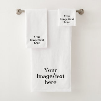 Créez votre propre ensemble de serviettes de bain