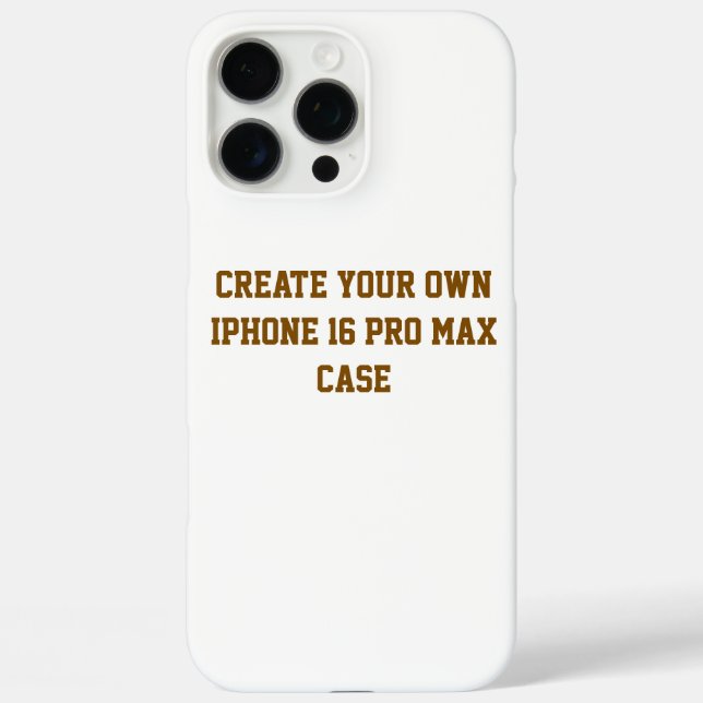 Créez votre propre étui pour iPhone 16 Pro Max (Verso)