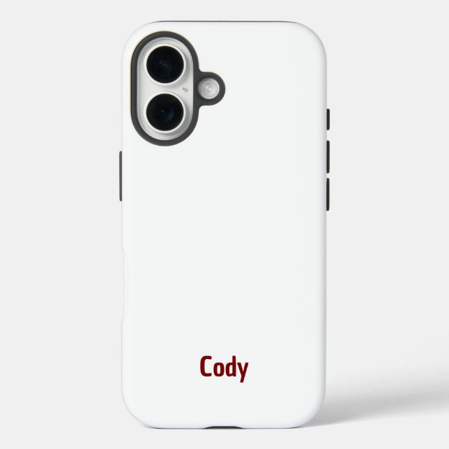 Créez votre propre étui robuste pour iPhone 16 (Verso)