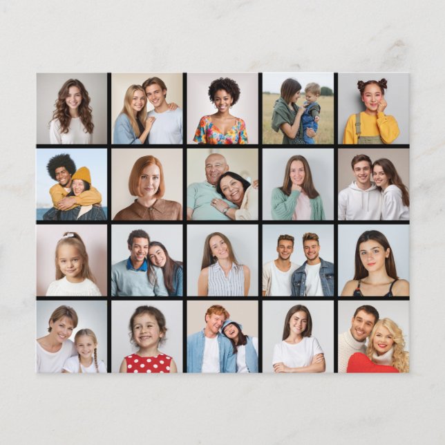 Créez votre propre feuille/carte de collage photo  (Devant)