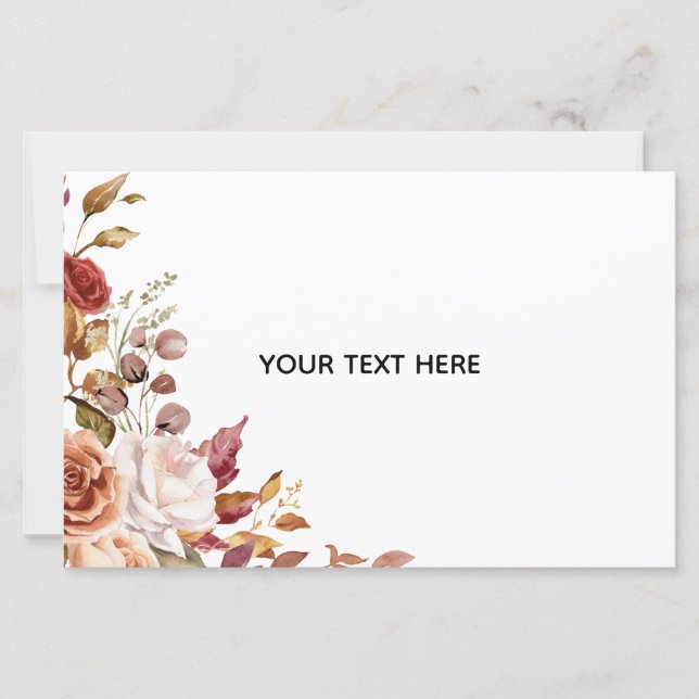 Créez votre propre feuille de papier floral (Devant)
