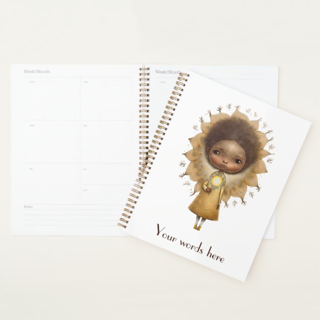 Créez votre propre fille de tournesol mignonne (Devant avec enveloppe)