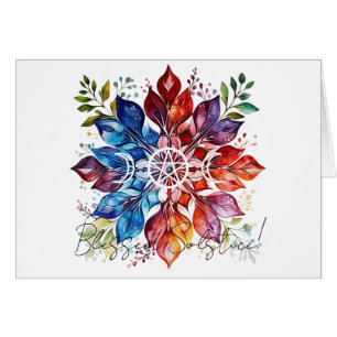 Créez Votre Propre Flocon de Neige Floral Coloré Y