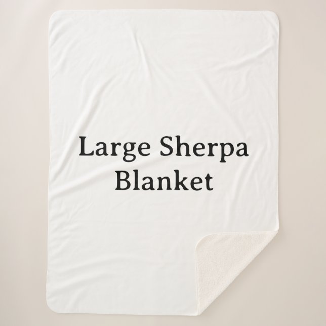 Créez Votre Propre Grande Couverture Sherpa Person (Devant)