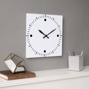Créez Votre Propre Horloge Murale Cadre Blanc Rond