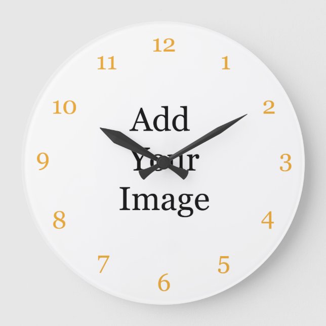 Créez votre propre horloge photo. Ajoutez votre pr (Recto)