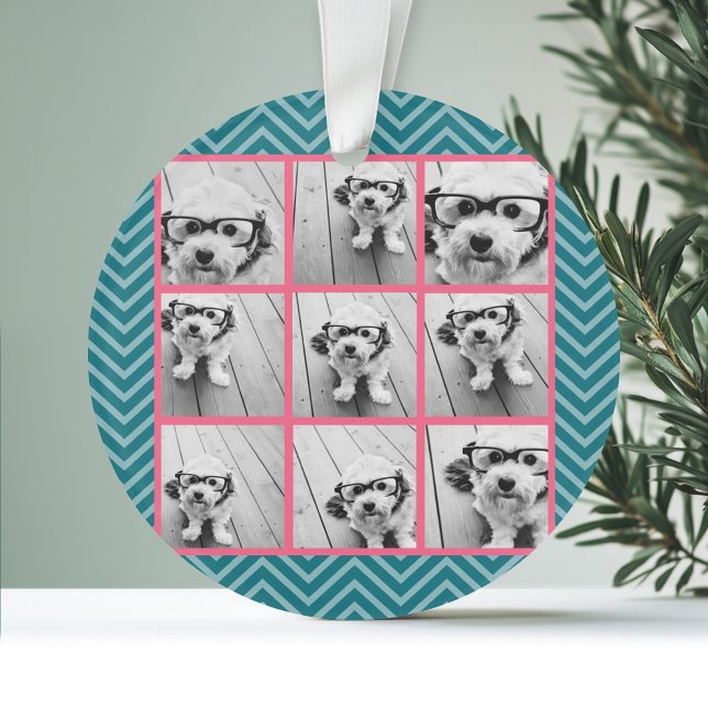 Créez votre propre Instagram Photo Collage 9 photo (Personalized Photo Ornament)