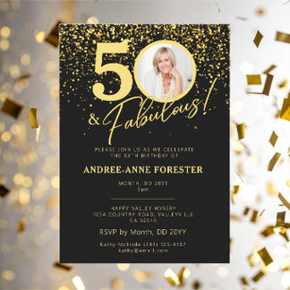 Créez Votre Propre Invitation Anniversaire Photo F