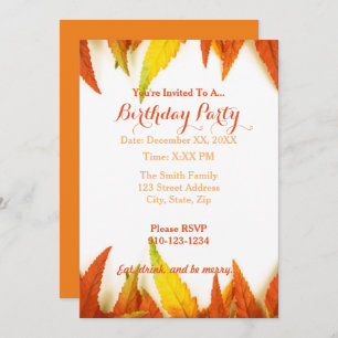 Créez votre propre invitation d'anniversaire d'aut