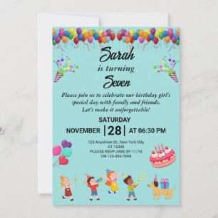 Créez votre propre Invitation de fête d'anniversai