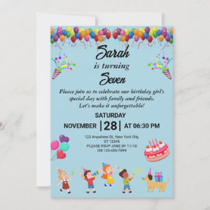 Créez votre propre Invitation de fête d'anniversai