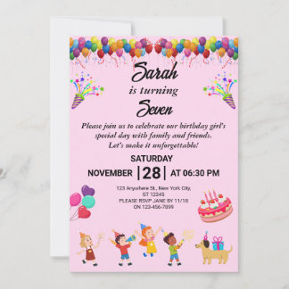 Créez votre propre Invitation de fête d'anniversai