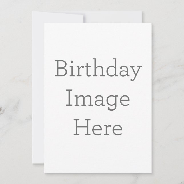 Créez Votre Propre Invitation d'Image d'Anniversai (Devant)