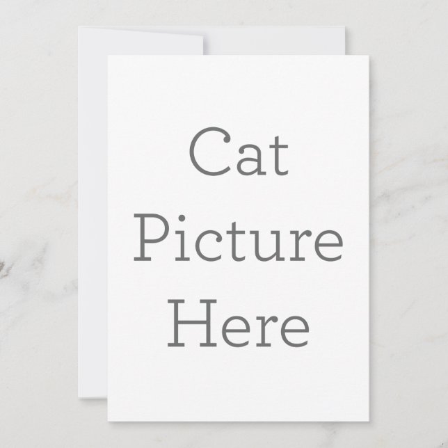 Créez votre propre invitation d'image de chat (Devant)