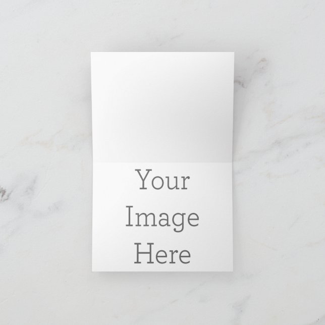 Invitation pliée personnalisée, Taille : 10,2 x 14,2 cm, Papier : Mat signature, Enveloppes : Blanche (Intérieur)