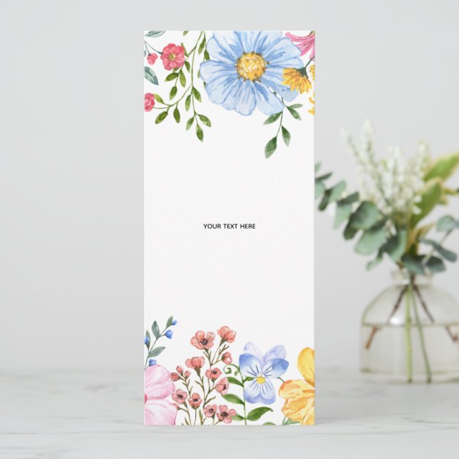 Créez Votre Propre Invitation Florale (Debout devant)