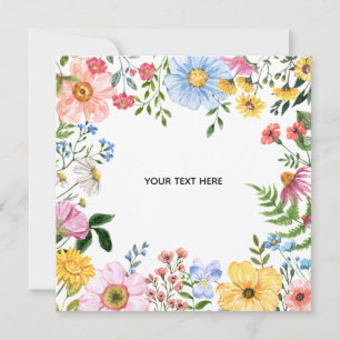 Créez Votre Propre Invitation Florale