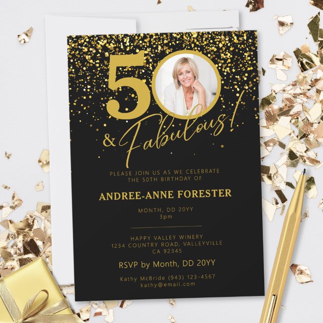 Créez Votre Propre Invitation Photo D'anniversaire (Créateur téléchargé)