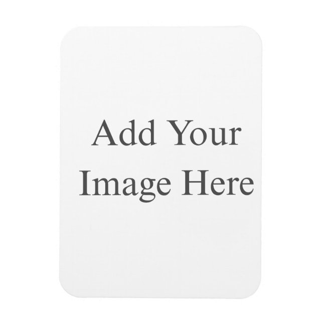 Créez votre propre magnet photo flexible blanc (Vertical)