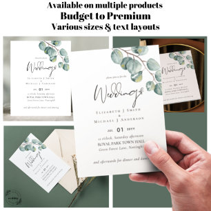 Créez votre propre Mariage de verdure Eucalyptus p