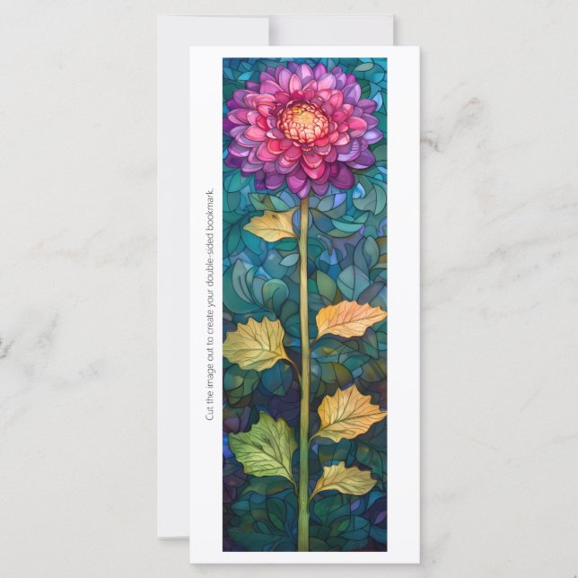 Créez votre propre marque-page avec une zinnia ros (Devant)