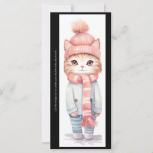 Créez votre propre marque-page de chaton hivernal