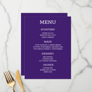 Créez Votre Propre Menu Personnalisé