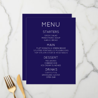 Créez Votre Propre Menu Personnalisé