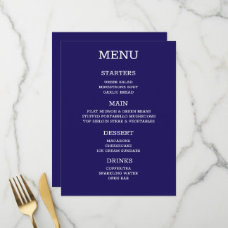 Créez Votre Propre Menu Personnalisé Indigo
