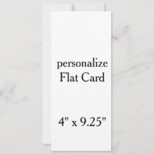 créez votre propre modèle personnalisé 4" x 9,25"