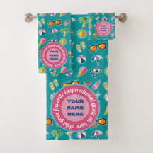 Créez votre propre monogramme côtier Teal de motif