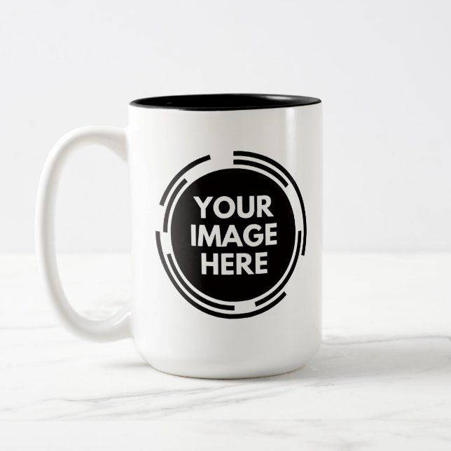 Créez Votre Propre Mug Café 15oz Deux Tons (Gauche)