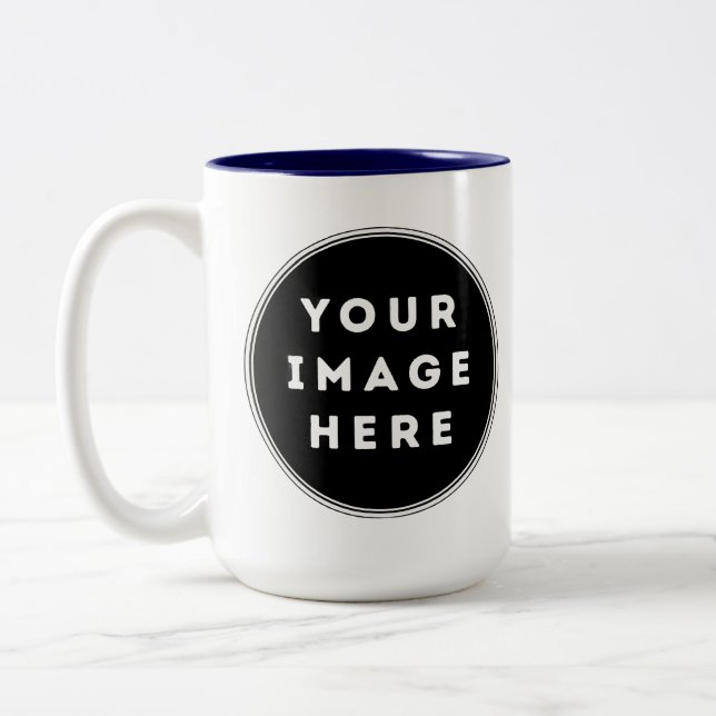 Créez Votre Propre Mug Café 15oz Deux Tons (Gauche)