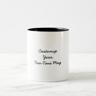 Créez Votre Propre Mug Café Bicolore 11oz