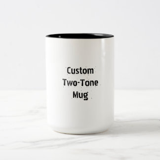 Créez Votre Propre Mug Café Deux Tons 15oz