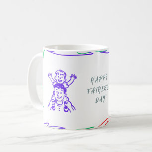 Créez votre propre Mug de Fête des pères colorée j