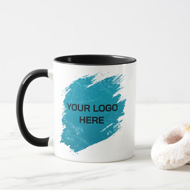 Créez Votre Propre Mug Logo – Parfait pour le Bure (Avec donut)