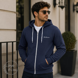 Créez Votre Propre Nom sur Ce Sweat à Capuche Navy