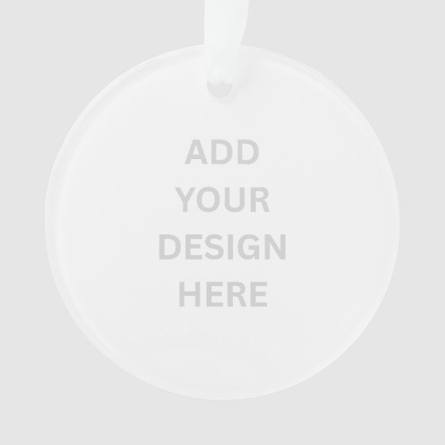 Créez votre propre ornement acrylique Cercle de co (devant)