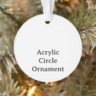 Créez Votre Propre Ornement en Acrylique Rond