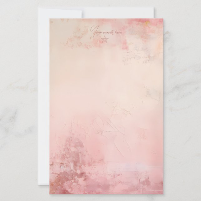 Créez Votre Propre Papeterie Grunge Rose (Devant)