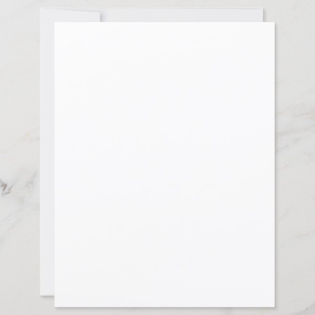 Créez votre propre papier à lettres blanc (Devant)