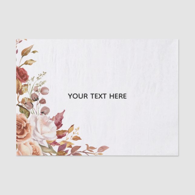 Créez votre propre papier de soie floral (Recto)