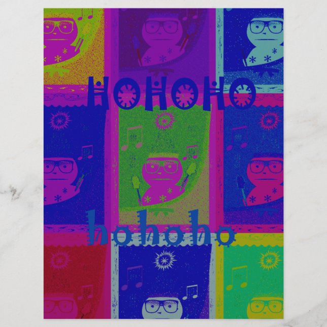 Créez votre propre Père Noël HoHoho Pop Art spécia (Devant)
