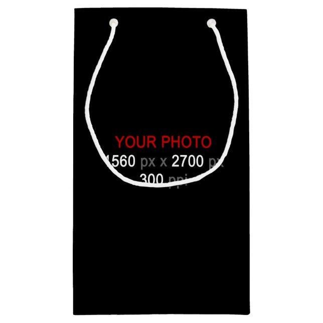 Créez votre propre petit sac cadeau de 2 photos (Dos)