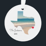 Créez votre propre photo de voyage à Texas Beach<br><div class="desc">Ajoutez votre propre photo au-dessus de la forme de la carte de l'état du Texas. Si nécessaire, vous pouvez déplacer votre photo en choisissant l'option de démasquage, en la déplaçant un peu, puis en masquant l'image à nouveau dans la forme Texas. Mon échantillon de photo a été pris lors d'un...</div>