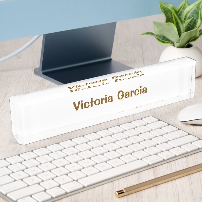 Créez votre propre plaque de bureau