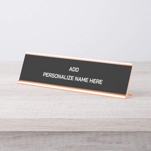 Créez Votre Propre Plaque De Bureau (Devant)