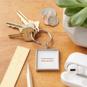 Créez votre propre porte-clés carré premium, petit