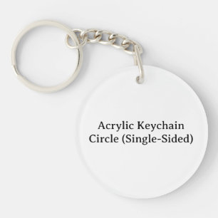 Créez votre propre porte-clés en acrylique Circle